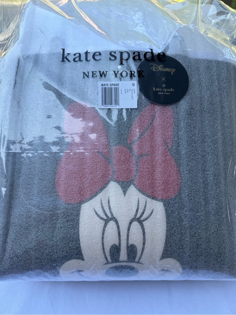 Kate Spade x Disney Minnie Mouse Tote Black Red Bow + Matching Pouch NWT - Picture 15 of 16
